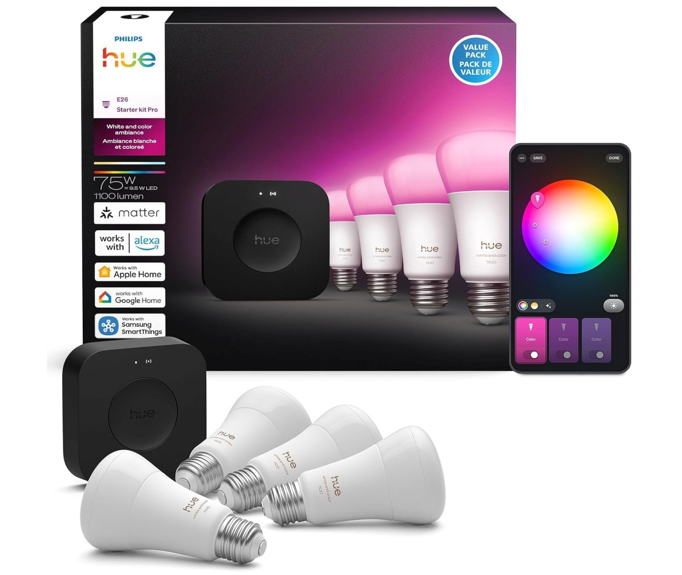 Philips Hue Starter Kit: Bridge Pro +