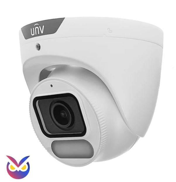 UNV - OwlView 4MP Wise-ISP Turret IP Security Camera with a 2.8mm Fixed Lens (IPC3624SR-ADF28KM-WP)